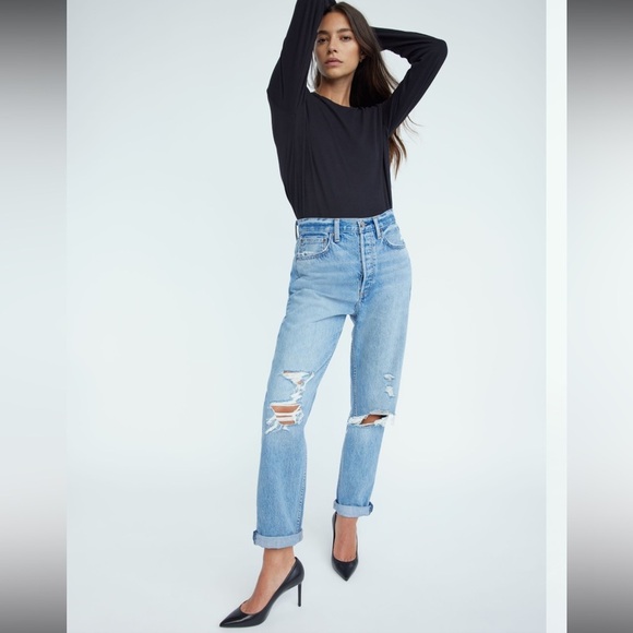 Aritzia High Rise Loose Jeans Size 24 - Picture 3 of 11